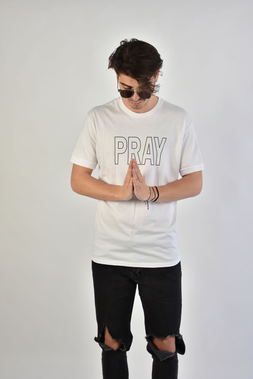ΜΠΛΟΥΖΑ ΜΑΚΟ "Pray" ΑΣΠΡΟ