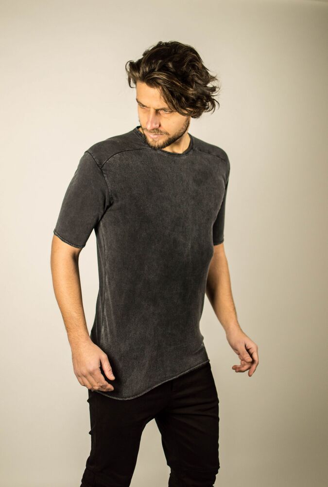 FRONT PERFORE TEE CARBON